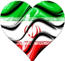 Flags Asia Iran Heart 