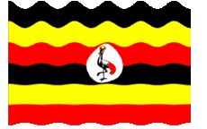 Bandiere Africa Uganda Sventola 