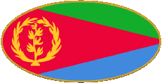 Flags Africa Eritrea Oval 01 