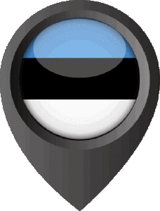 Flags Europe Estonia Location Pin 