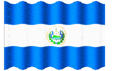 Banderas América El Salvador Ondulación 