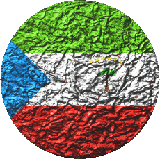 Drapeaux Afrique Guinée Equatorial Rond 