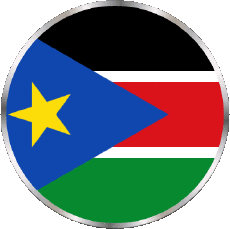 Flags Africa South Sudan Rond 