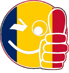 Drapeaux Afrique Tchad Smiley - OK 