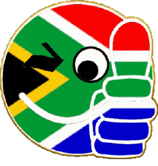 Flags Africa South Africa Smiley - OK 