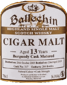Boissons Whisky Ballechin Edradour 