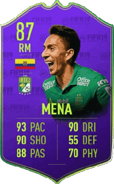 Multimedia Vídeo Juegos F I F A - Jugadores  cartas Ecuador Angel Mena 