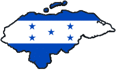 Drapeaux Amériques Honduras Carte 