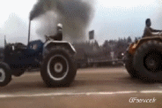 Umorismo -  Fun Trasporti Trattore Accident Fail 