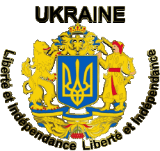 Drapeaux Europe Ukraine Liberté et Indépendance 