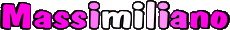 Nombre MASCULINO - Italia M Massimiliano 
