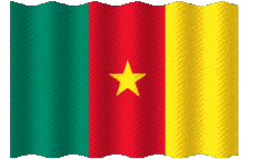 Banderas África Camerún Ondulación 