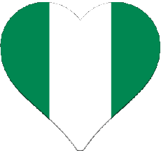 Fahnen Afrika Nigeria Coeur 