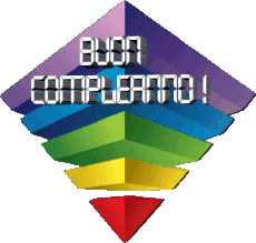 Messagi Italiano Buon Compleanno Astratto - Geometrico Sfondo trasparente 010 