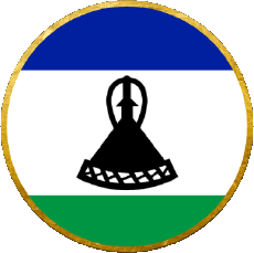 Bandiere Africa Lesotho Tondo 