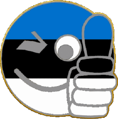 Banderas Europa Estonia Smiley - OK 