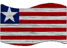 Banderas África Liberia Rectángulo 
