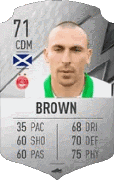 Multimedia Videospiele F I F A - Karten Spieler Schottland Scott Brown 