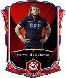 Sport Rugby - Spieler Schottland Pierre Schoeman 