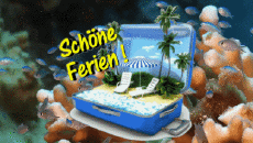 Messagi Tedesco Schöne Ferien Sfondo animato 006 