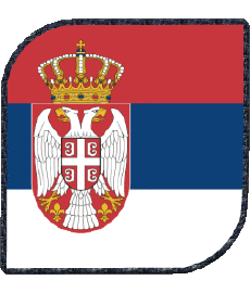 Bandiere Europa Serbia Quadrato 