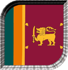 Bandiere Asia Sri Lanka Quadrato 