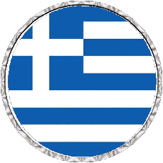 Drapeaux Europe Grèce Rond - Anneaux 
