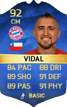 Multimedia Vídeo Juegos F I F A - Jugadores  cartas Chile Arturo Vidal 