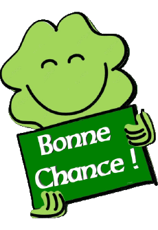 Messages French Bonne Chance Transparent Background 03 