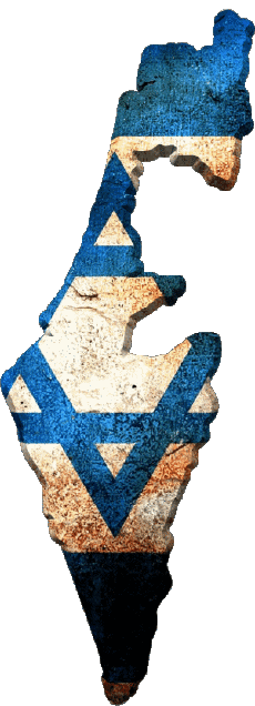 Flags Asia Israel Map 
