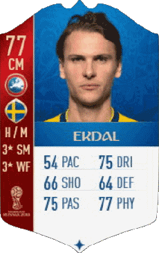 Multimedia Videospiele F I F A - Karten Spieler Schweden Albin Ekdal 