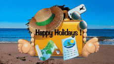 Nachrichten Englisch Happy Holidays Animierter Hintergrund 003 