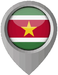 Banderas América Surinam Marcador de ubicación 
