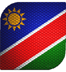 Drapeaux Afrique Namibie Carré 