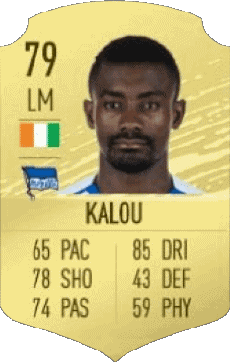 Multimedia Vídeo Juegos F I F A - Jugadores  cartas Costa de Marfil Salomon Kalou 