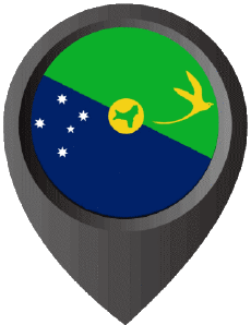 Bandiere Oceania Australia Christmas Island Perno di posizione 