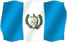 Drapeaux Amériques Guatemala Ondulation 