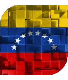 Bandiere America Venezuela Quadrato 