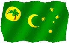 Drapeaux Océanie Australie Cocos (Keeling) Islands Ondulation 