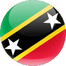 Bandiere America Saint Kitts e Nevis Tondo 