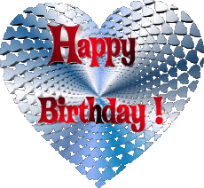 Nachrichten Englisch Happy Birthday Heart 006 