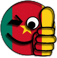 Drapeaux Afrique Cameroun Smiley - OK 