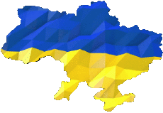 Banderas Europa Ucrania Mapa 