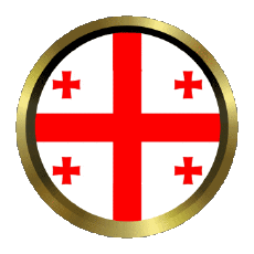 Flags Asia Georgia Round - Rings 