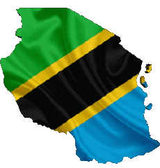 Drapeaux Afrique Tanzanie Carte 