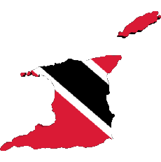 Banderas América Trinidad y Tobago Mapa 