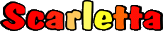 Nombre FEMENINO - UK - USA - IRL - AUS - NZ S Scarletta 