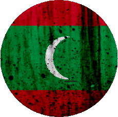 Bandiere Asia Maldive Tondo 