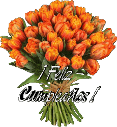 Messages Spanish Feliz Cumpleaños Floral Transparent Background 012 