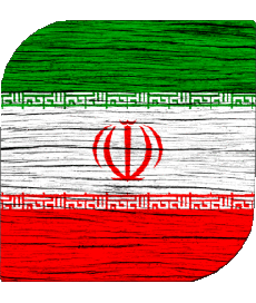Bandiere Asia Iran Quadrato 